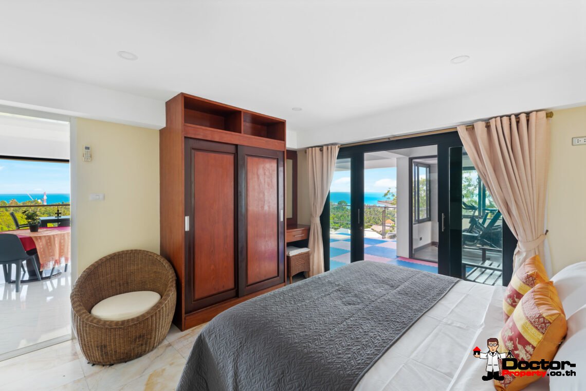 4 Bedroom Sea View Villa – Lamai, Koh Samui – For Sale