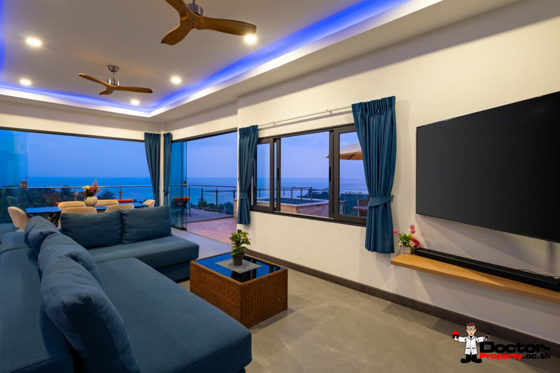 4 Bedroom Sea View Villa – Lamai, Koh Samui – For Sale
