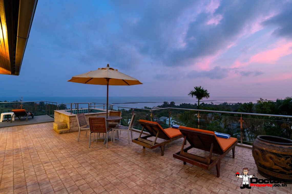 4 Bedroom Sea View Villa – Lamai, Koh Samui – For Sale