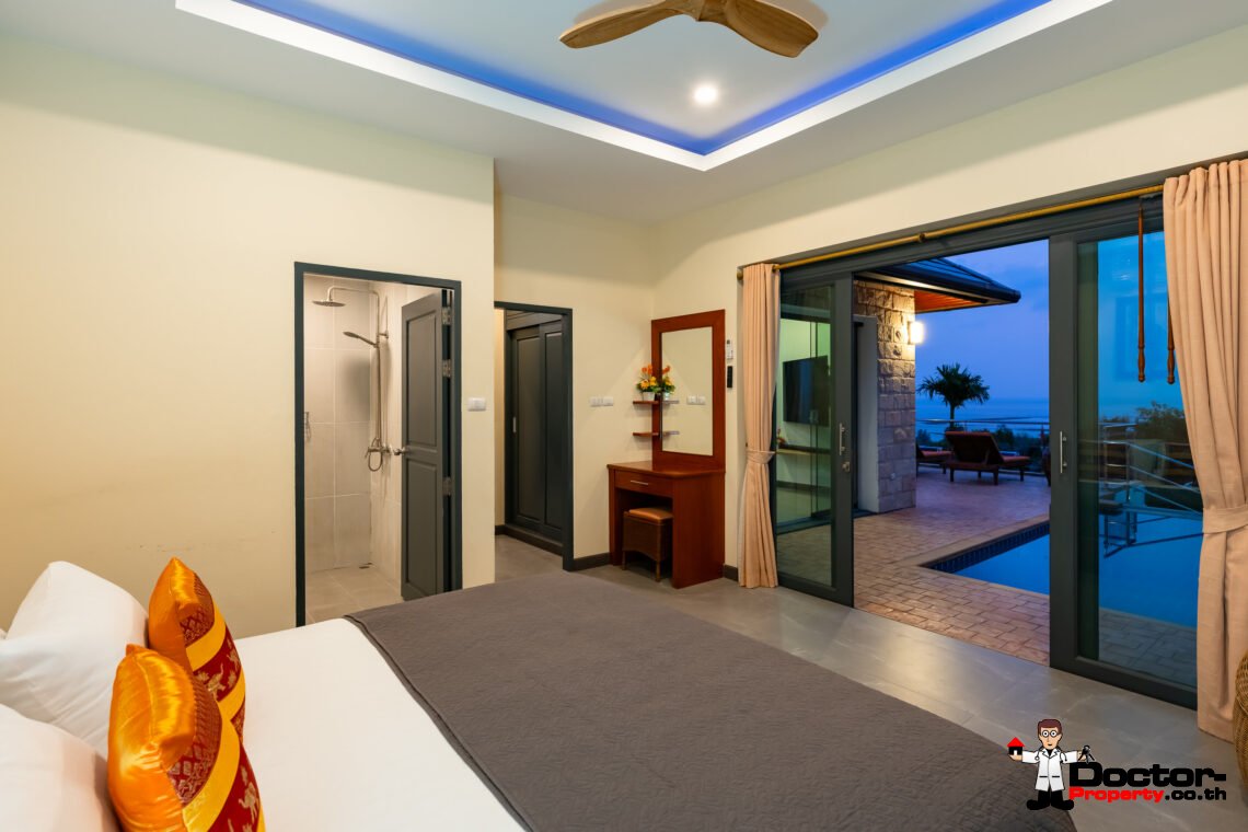 4 Bedroom Sea View Villa – Lamai, Koh Samui – For Sale