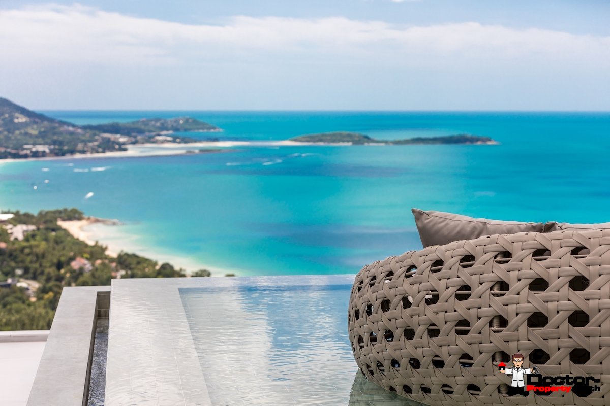 Magnificent Modern Villa with Panoramic Views - Chaweng Noi, Koh Samui - For Sale