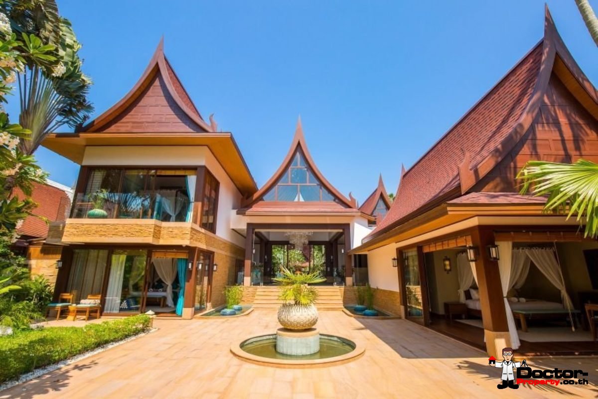 Stunning 5 Bedroom Beachfront Villa - Lipa Noi - Koh Samui - for sale