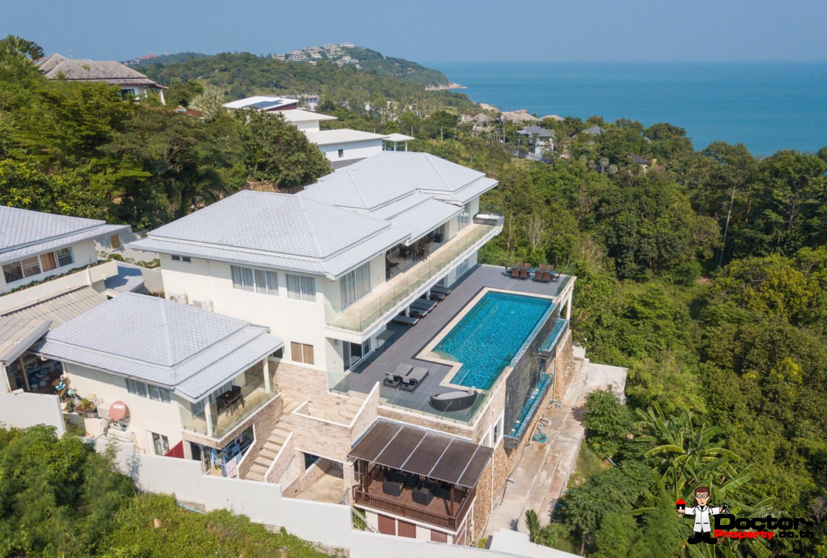 6 Bedroom luxury Villa with Sea View - Choeng Mon - Koh Samui - for sale