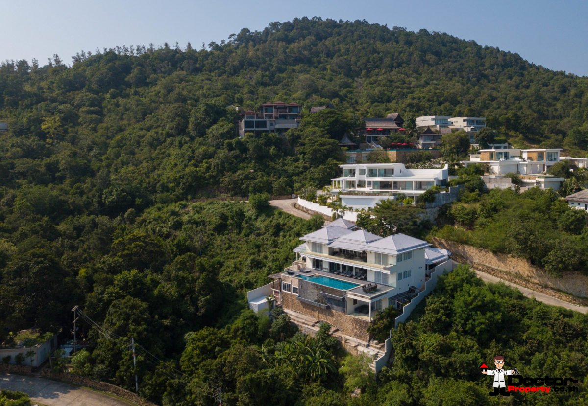 6 Bedroom luxury Villa with Sea View - Choeng Mon - Koh Samui - for sale
