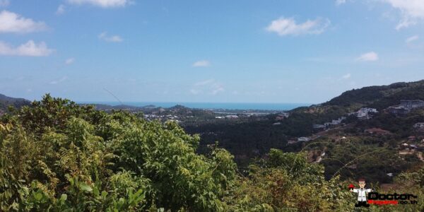 490m² or 735m² Hilltop Land with Sea View - Bophut, Koh Samui - For Sale
