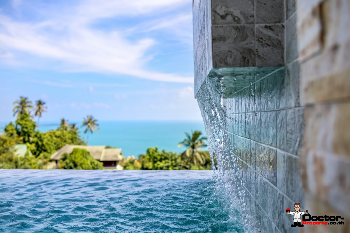 New 3 Bedroom Sea View Villa – Chaweng Noi – Koh Samui – For Sale