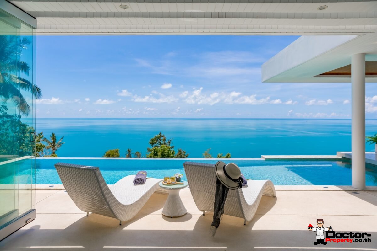 New 4 Bedroom Sea View Villa – Chaweng Noi – Koh Samui – For Sale