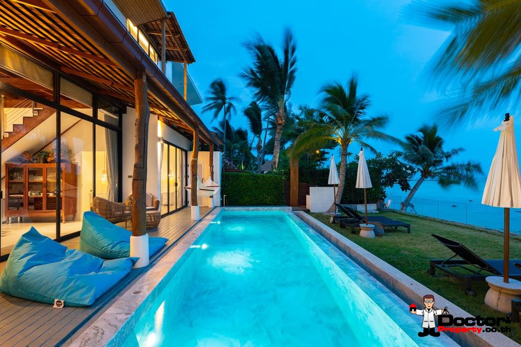 5 Bedroom Beachfront Villa - Bang Makham - Koh Samui - for sale