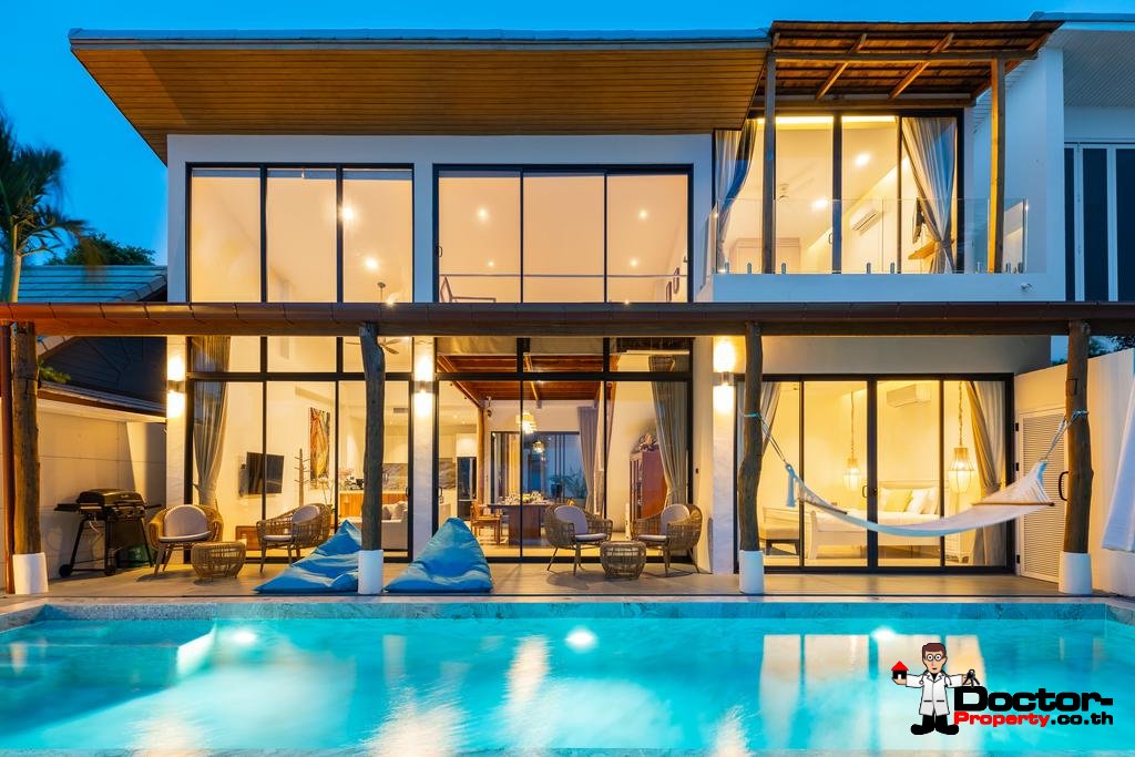 5 Bedroom Beachfront Villa - Bang Makham - Koh Samui - for sale