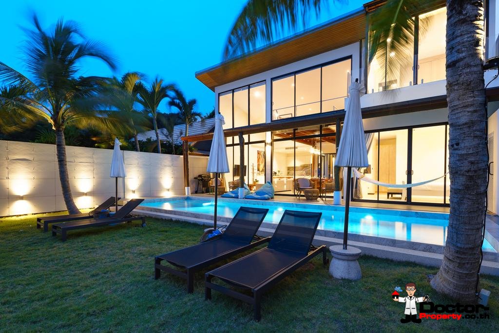5 Bedroom Beachfront Villa - Bang Makham - Koh Samui - for sale
