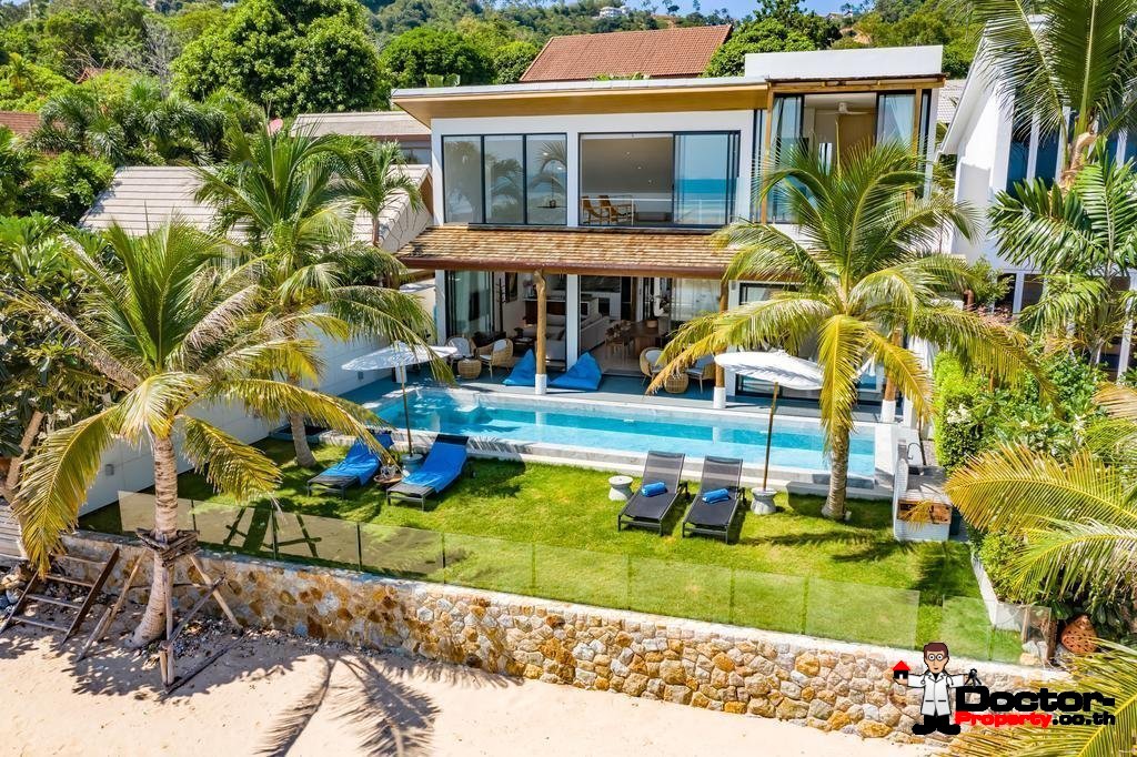 5 Bedroom Beachfront Villa - Bang Makham - Koh Samui - for sale
