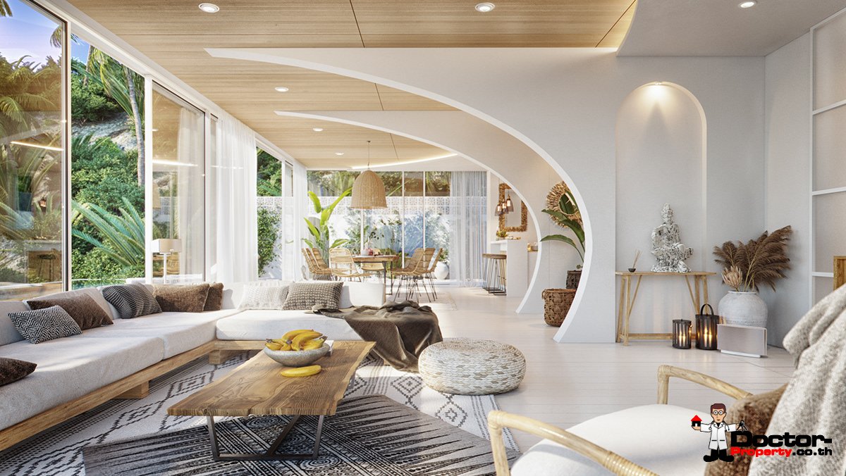 New 3 Bedroom Sea View Villa - Chaweng Noi - Koh Samui - for sale