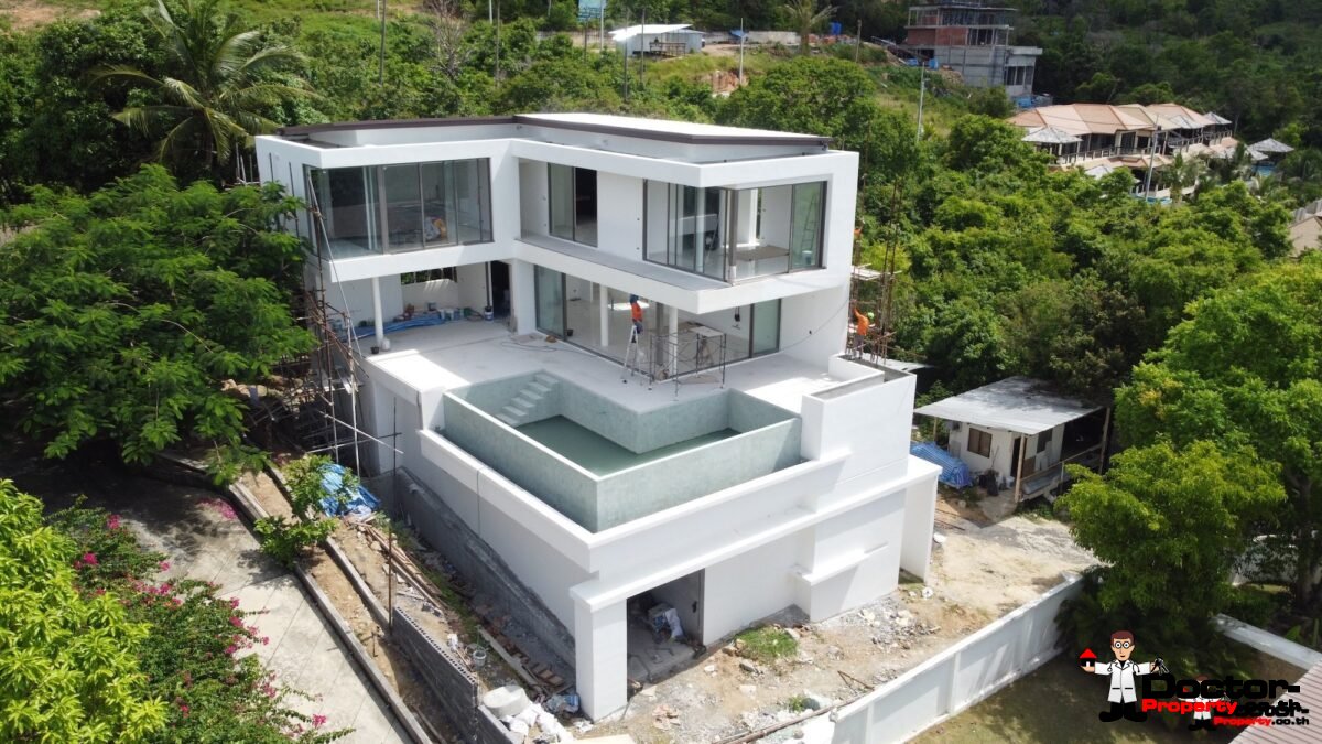 New 3 Bedroom Pool Villa With Sea Views - Bo Phut, Koh Samui - For Sale
