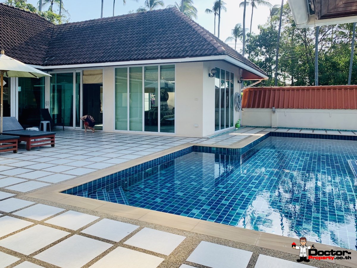 3 Bedroom House on 1 rai, Sea View - Taling Ngam, Koh Samui - For Sale