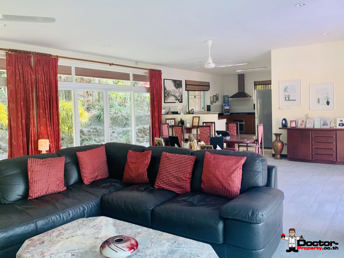 3 Bedroom House on 1 rai, Sea View - Taling Ngam, Koh Samui - For Sale