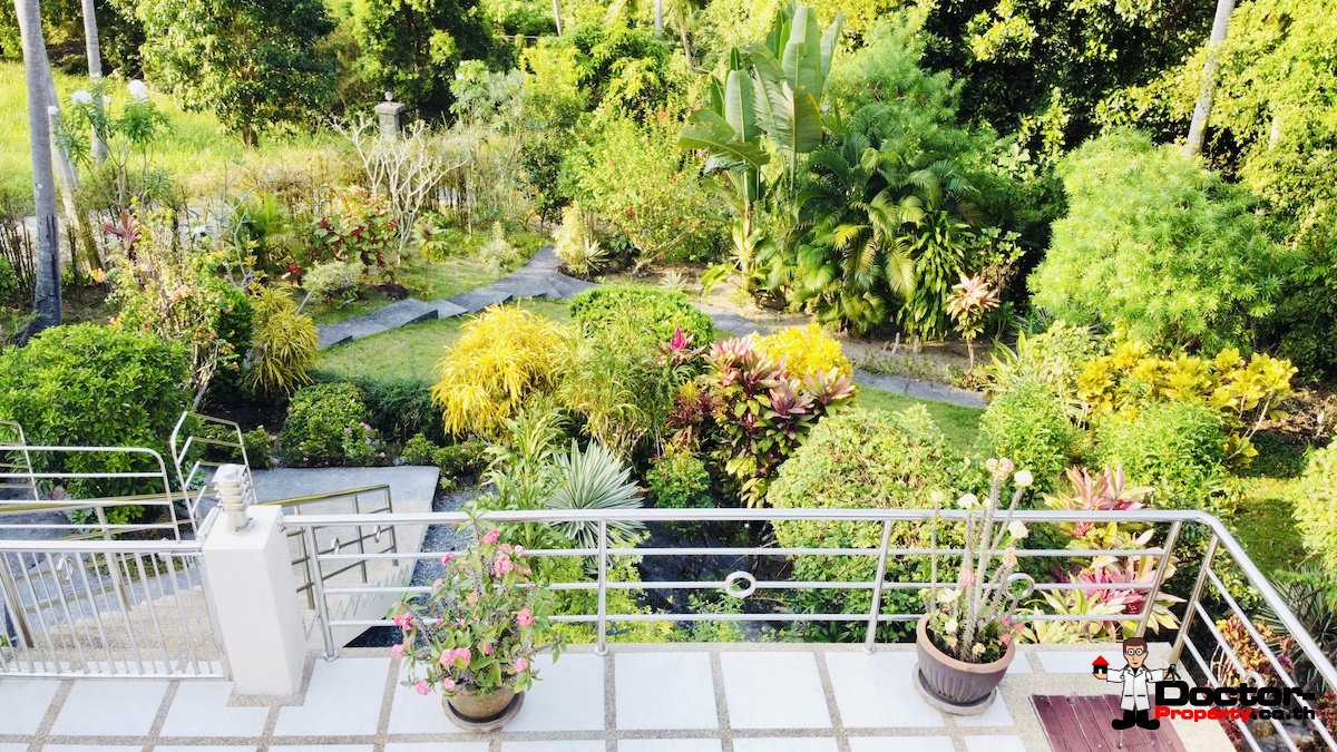 3 Bedroom House on 1 rai, Sea View - Taling Ngam, Koh Samui - For Sale