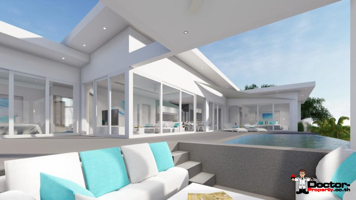 New 3 Bedroom Pool Villas, Sea View - Bo Phut, Koh Samui - For Sale