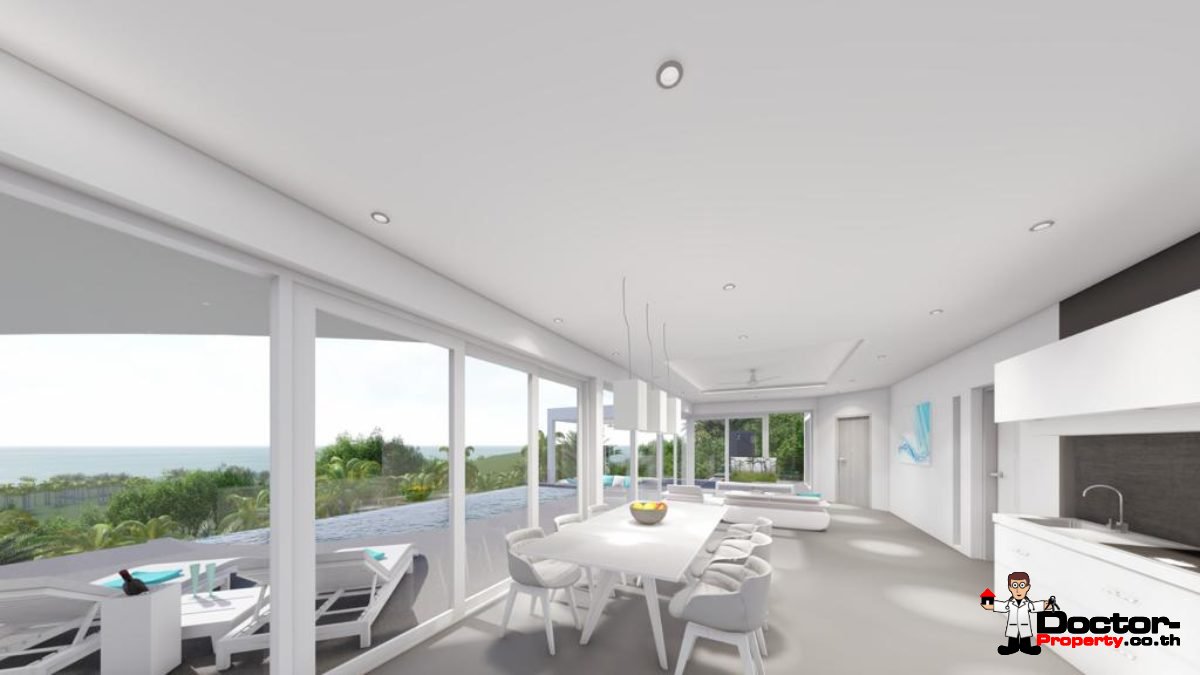 New 3 Bedroom Pool Villas, Sea View - Bo Phut, Koh Samui - For Sale