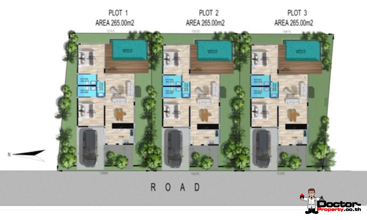 New 2 Bedroom Pool Villa - Bo Phut, Koh Samui - For Sale