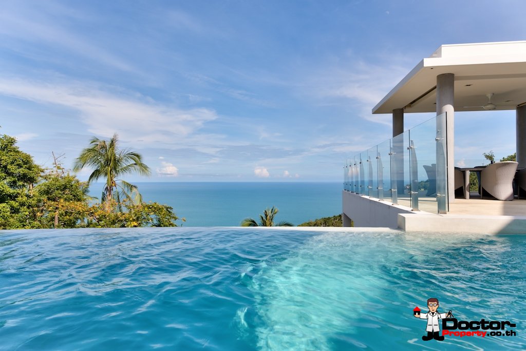 Stunning 5 Bedroom Villa with Sea View - Chaweng Noi, Koh Samui - For Sale