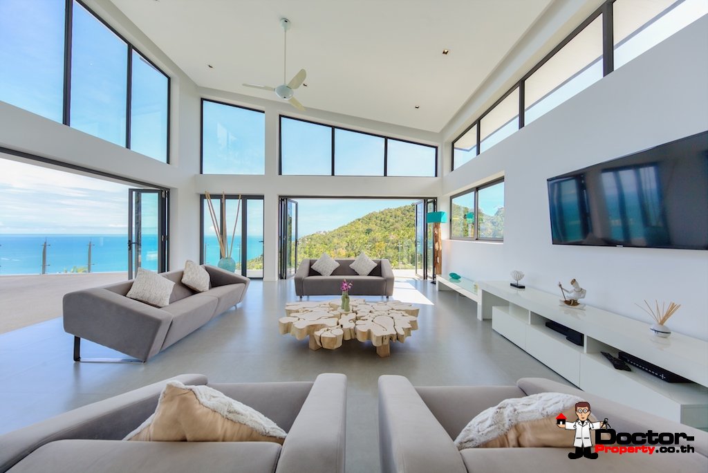 Stunning 5 Bedroom Villa with Sea View - Chaweng Noi, Koh Samui - For Sale