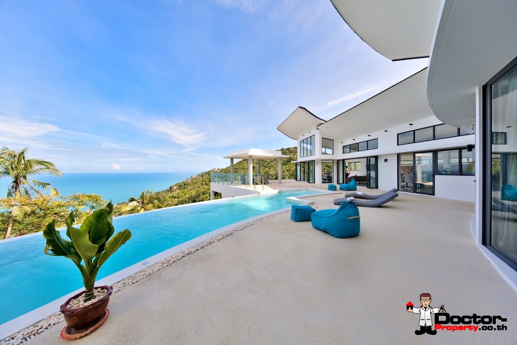 Stunning 5 Bedroom Villa with Sea View - Chaweng Noi, Koh Samui - For Sale