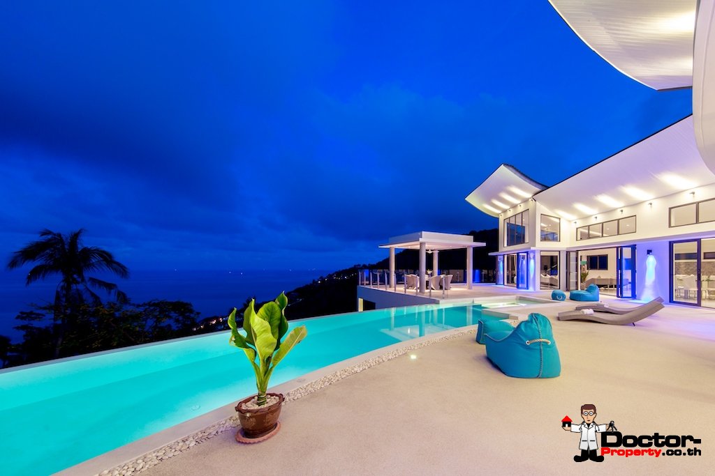 Stunning 5 Bedroom Villa with Sea View - Chaweng Noi, Koh Samui - For Sale