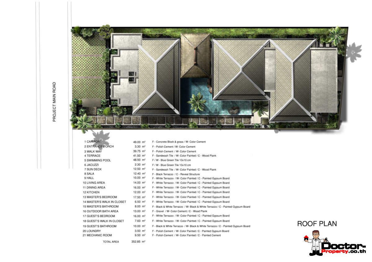3 Bedroom Pool Villa - Bophut - Koh Samui - for sale