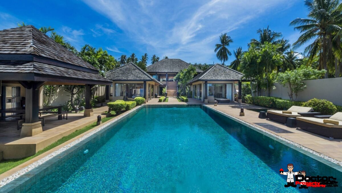 Amazing 5 Bedroom Beachfront Villa - Taling Ngam - Koh Samui - for sale