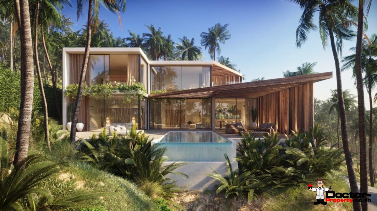 New 3 Bedroom Villa with Sea View – Chaweng, Koh Samui – For Sale