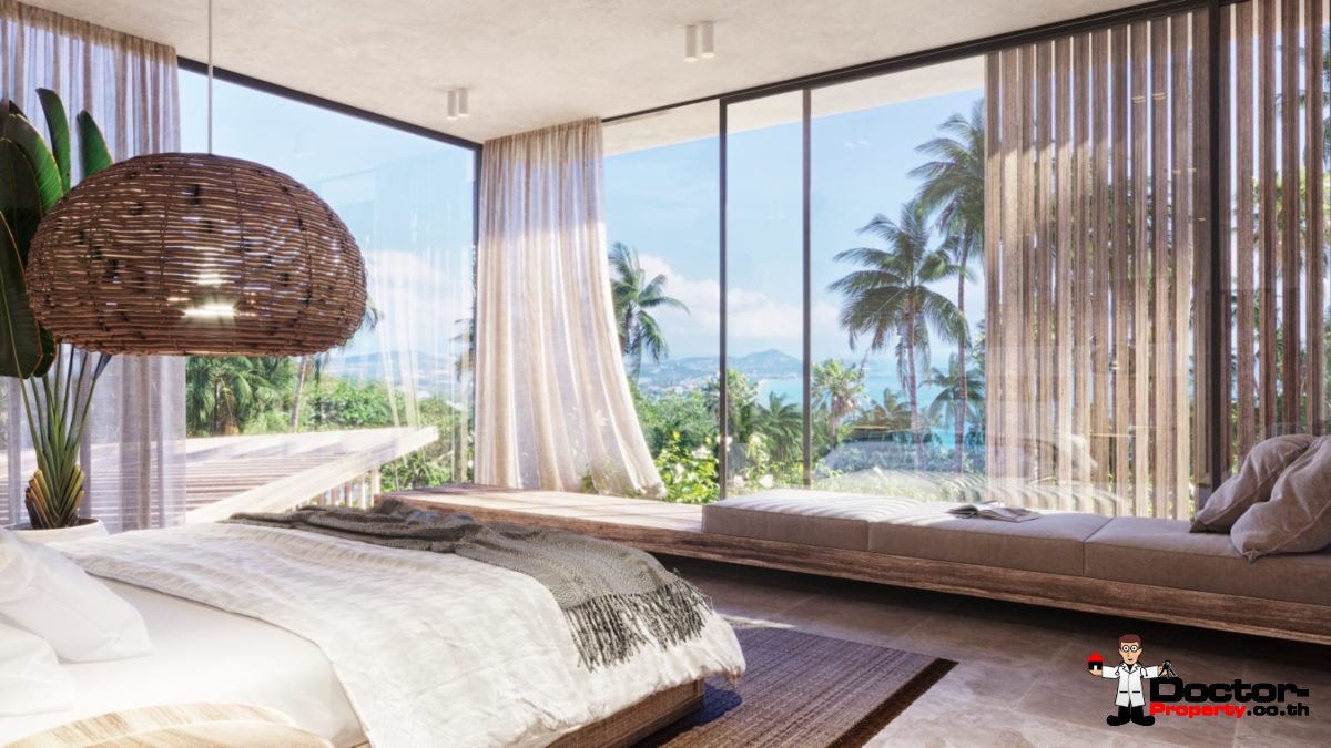 New 3 Bedroom Villa with Sea View – Chaweng, Koh Samui – For Sale