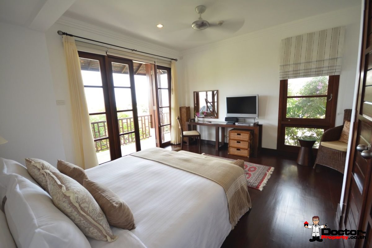 3 Bedroom Pool Villa with Sea View In A Gated Community - Choeng Mon, Koh Samui - For Sale