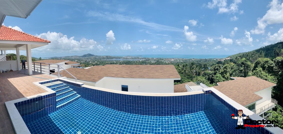 New 2 Bedroom Pool Villa with Sea Views - Chaweng, Koh Samui - For Sale