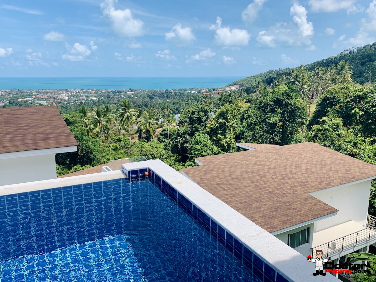 New 2 Bedroom Pool Villa with Sea Views - Chaweng, Koh Samui - For Sale