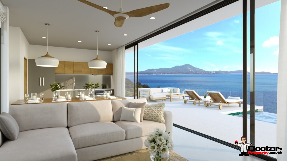 New 2 Bedroom Sea View Villa – Chaweng Noi, Koh Samui – For Sale