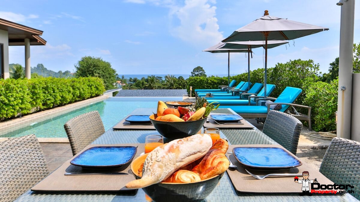 4 Bedroom Sea View Villa - Lamai - Koh Samui - for sale