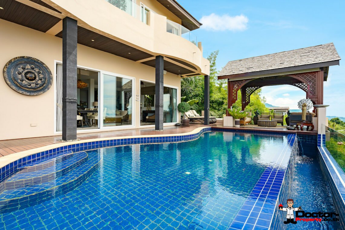 5 Bedroom Villa with Sea View – Bophut, Koh Samui – For Sale