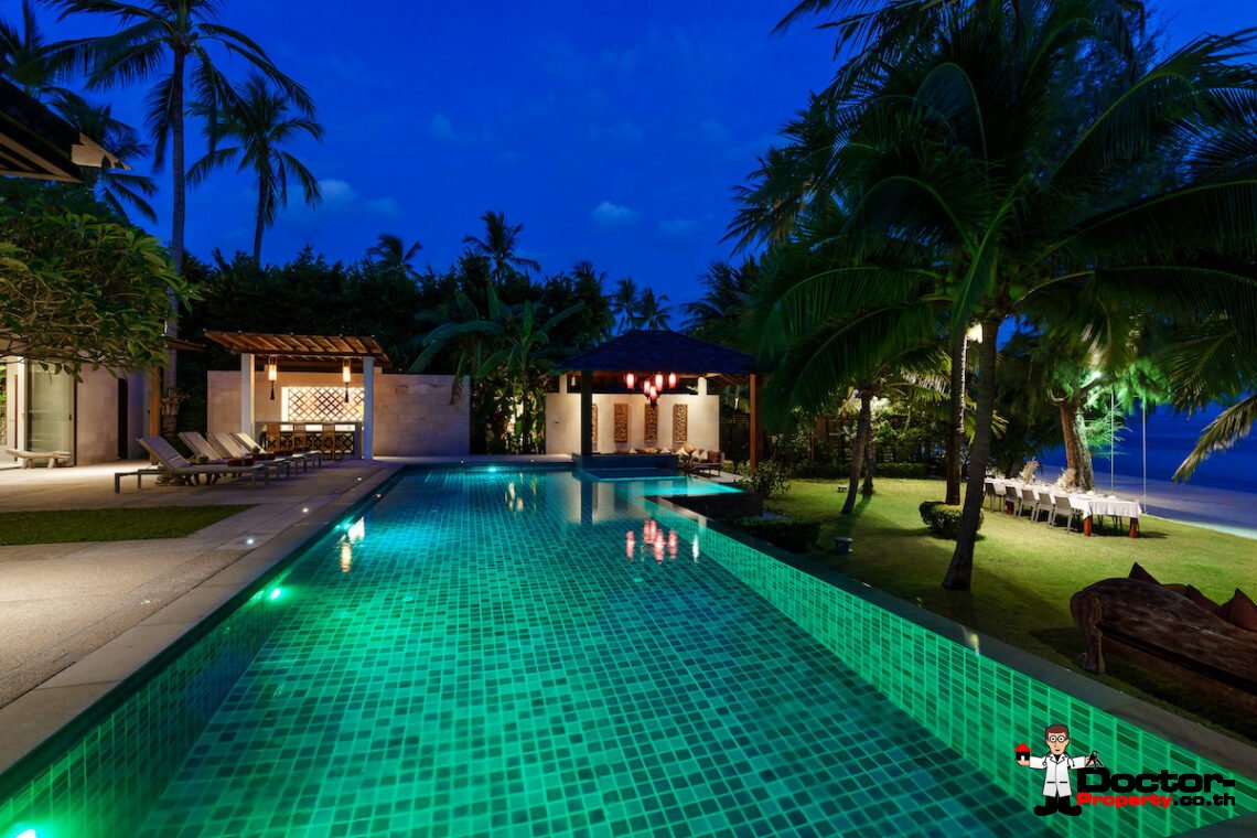 8 Bedroom Beachfront Villa – Lipa Noi, Koh Samui – For Sale