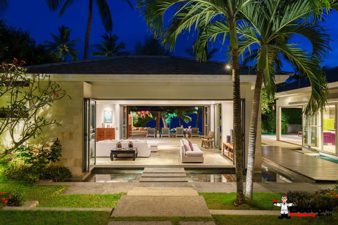 8 Bedroom Beachfront Villa – Lipa Noi, Koh Samui – For Sale