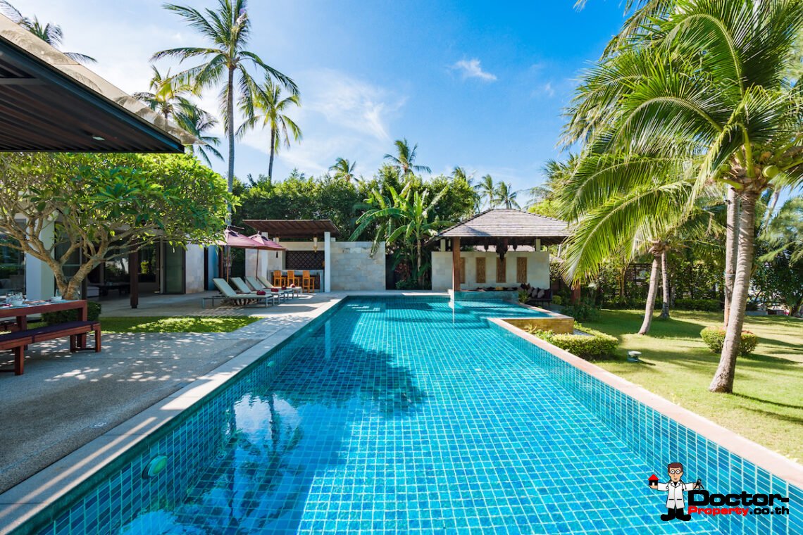 8 Bedroom Beachfront Villa – Lipa Noi, Koh Samui – For Sale