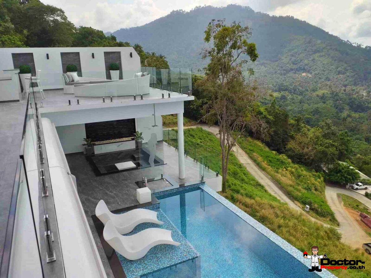 New 3 Bedroom Villa with Sea View - Nathon - Koh Samui - for sale