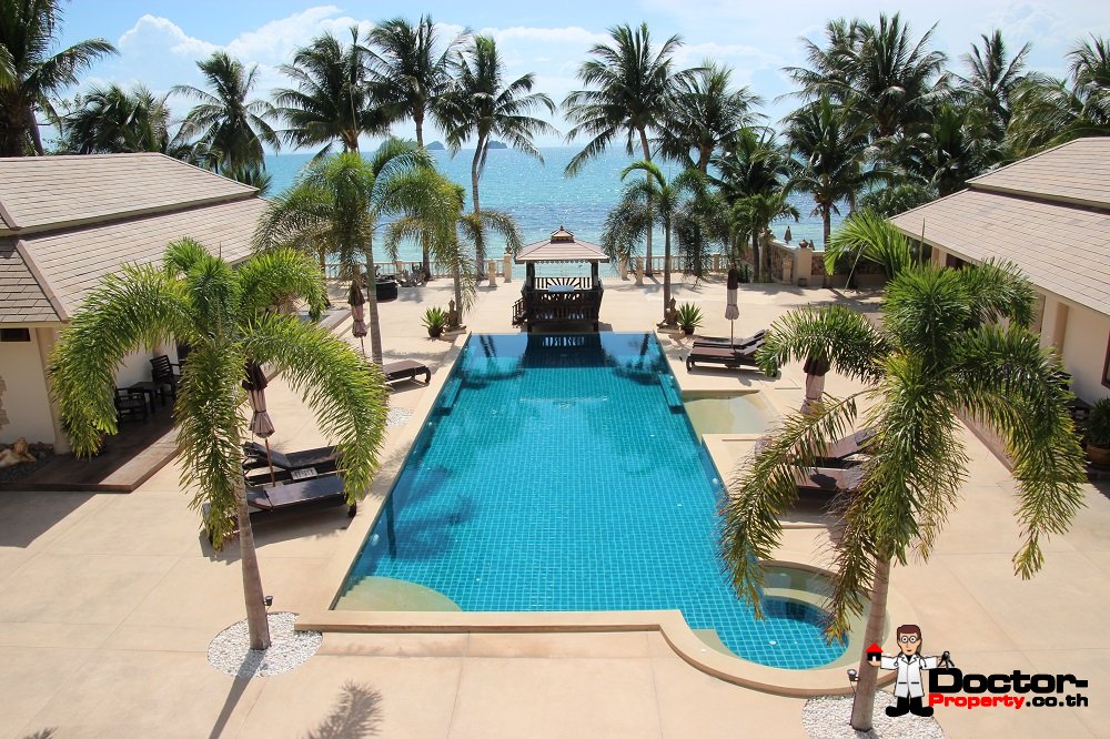 Beachfront 7 Bedroom Villa + 3 Guest Villas + Apartments - Taling Ngam - Koh Samui for sale