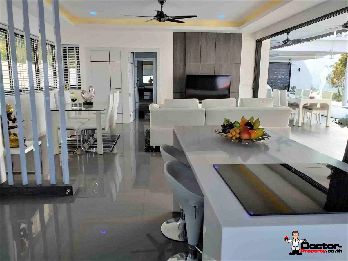 New 3 Bedroom Villa with Sea View - Nathon - Koh Samui - for sale