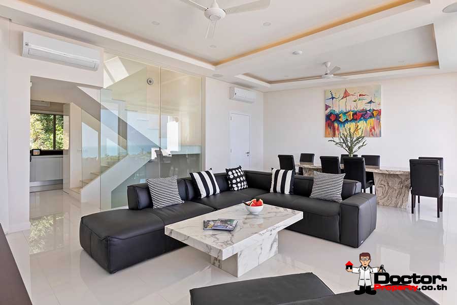 New 4 Bedroom Villa with Sea View - Choeng Mon - Koh Samui - for sale