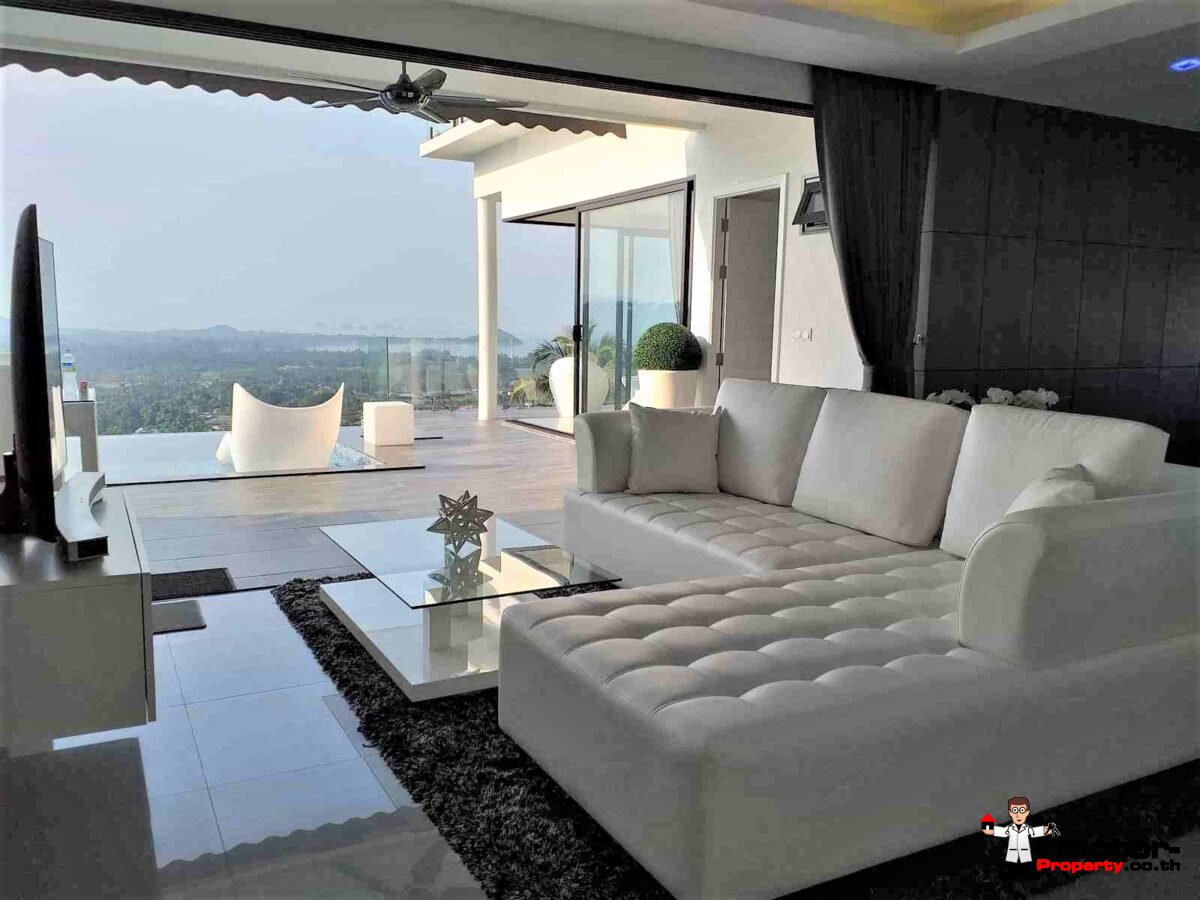New 3 Bedroom Villa with Sea View - Nathon - Koh Samui - for sale
