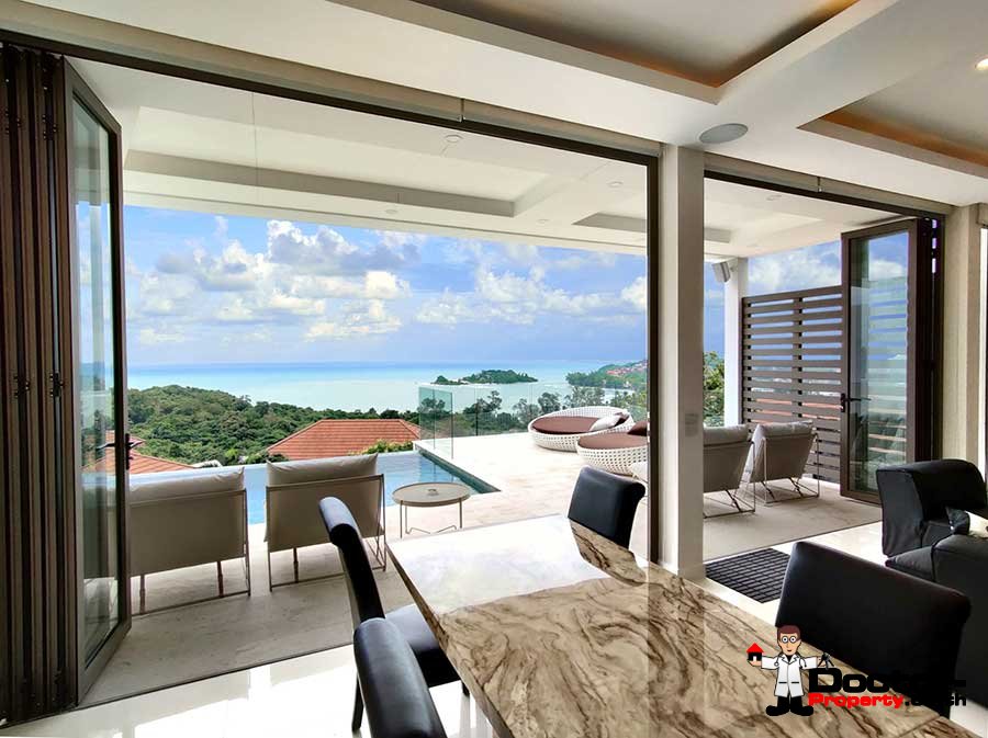 New 4 Bedroom Villa with Sea View - Choeng Mon - Koh Samui - for sale