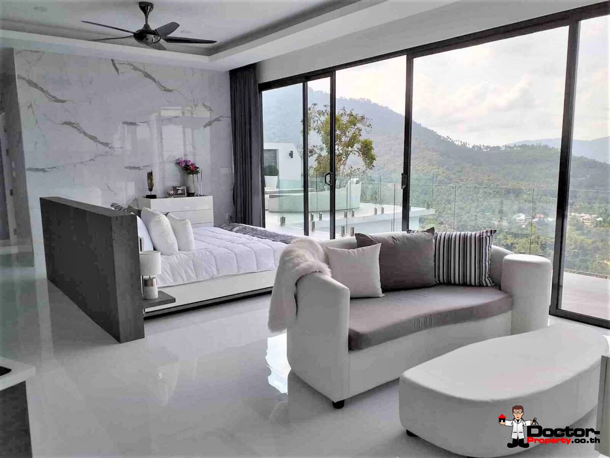 New 3 Bedroom Villa with Sea View - Nathon - Koh Samui - for sale