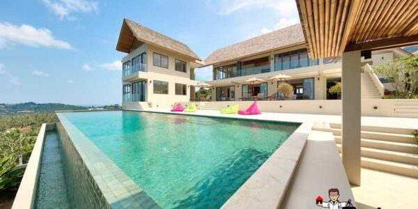 6 Bedroom Panoramic Sea View Villa - Bo Phut - Koh Samui - for sale