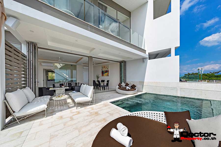 New 4 Bedroom Villa with Sea View - Choeng Mon - Koh Samui - for sale
