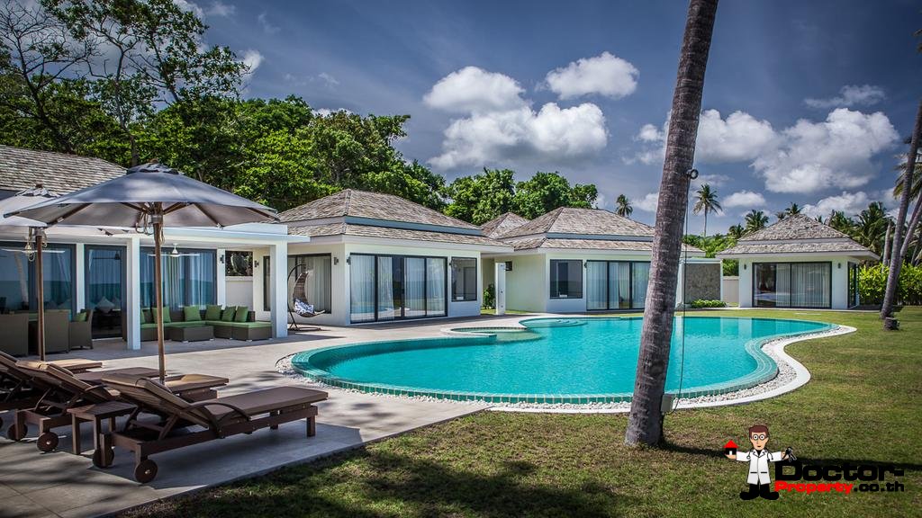 4 Bedroom Beachfront Villa - Laem Sor - Koh Samui - for sale
